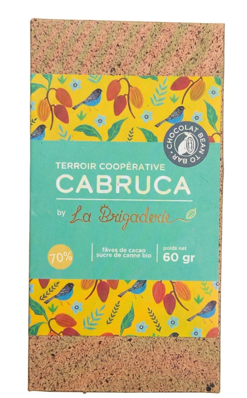 Cabruca 70% 70% dark bar packaging by La Brigaderie