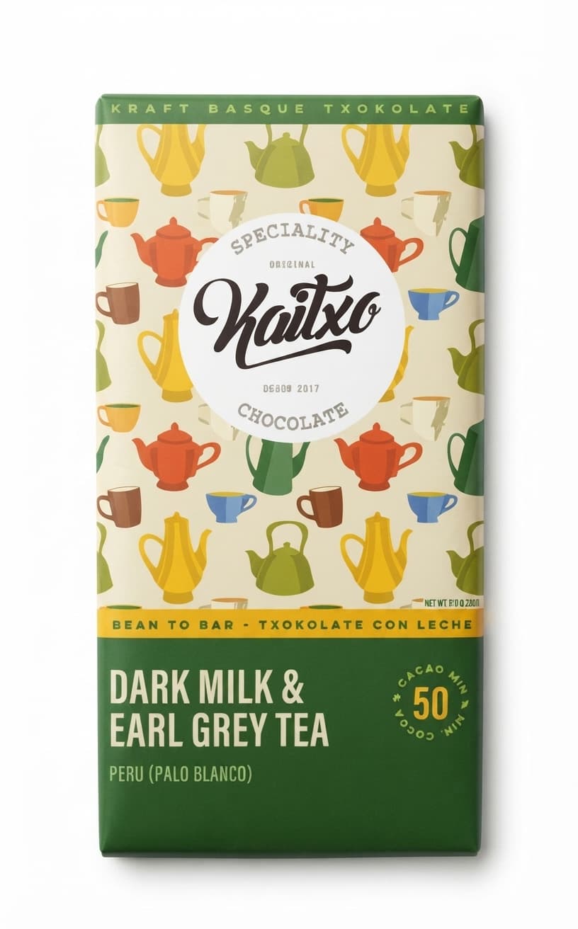Dark Milk & Earl Grey Tea 50% 50% milk bar packaging by Kaitxo