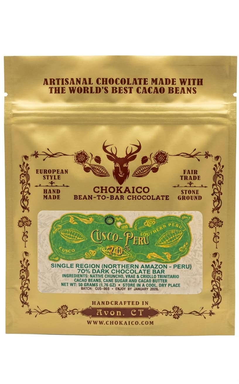 Cusco-Peru 70% 70% dark bar packaging by Chokaico