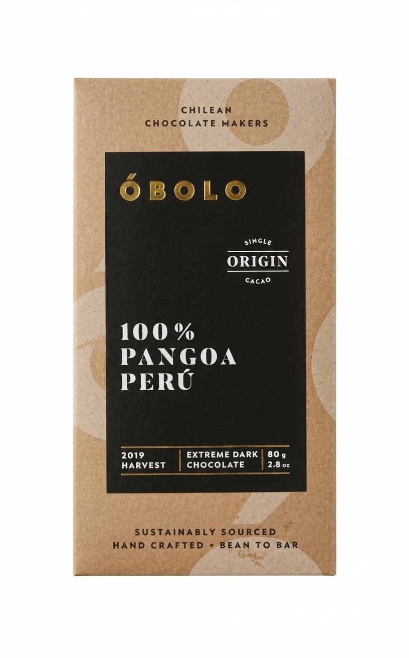 Pangoa Perú 100% 100% dark bar packaging by ÓBOLO