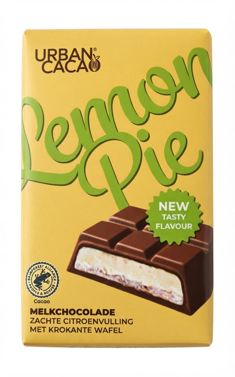 Lemon Pie milk bar packaging by Urban Cacao