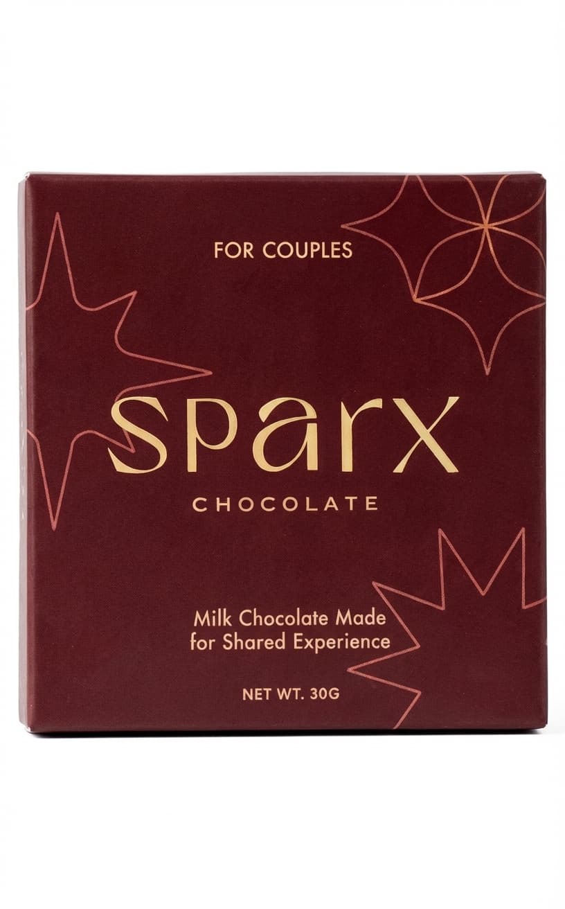 sparx null% milk bar packaging by Euros chocolate