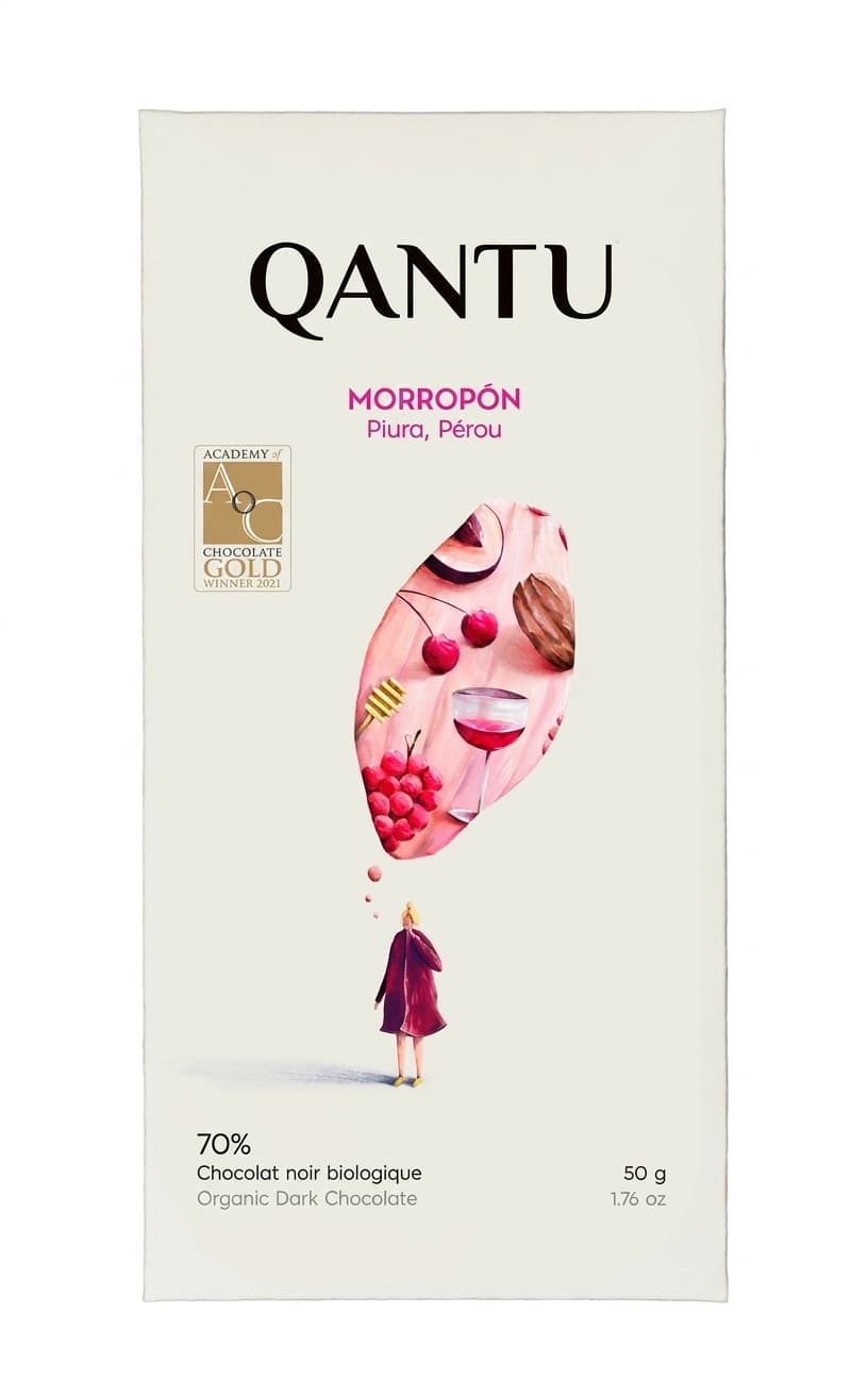 Morropon 70% 70% dark bar packaging by Qantu