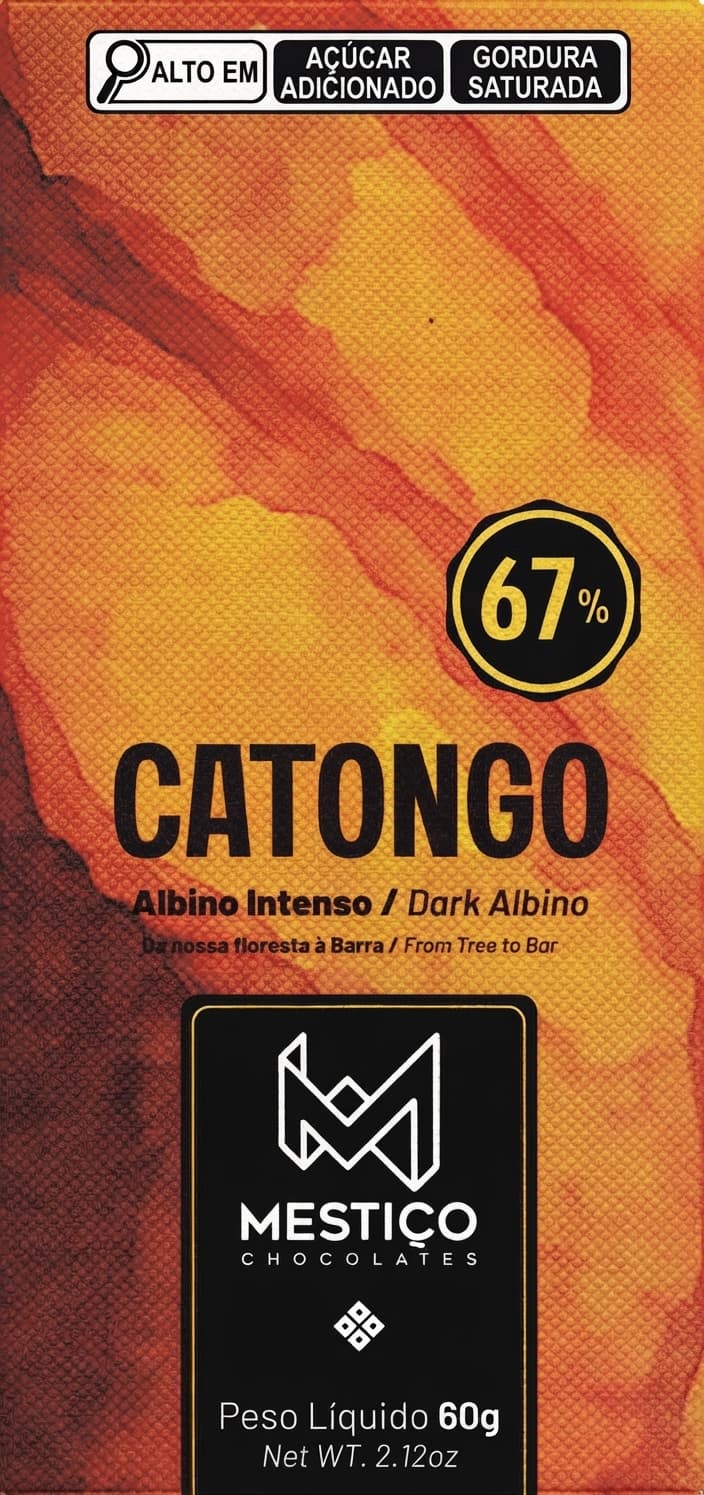 Catongo 67% 67% dark bar packaging by Mestiço