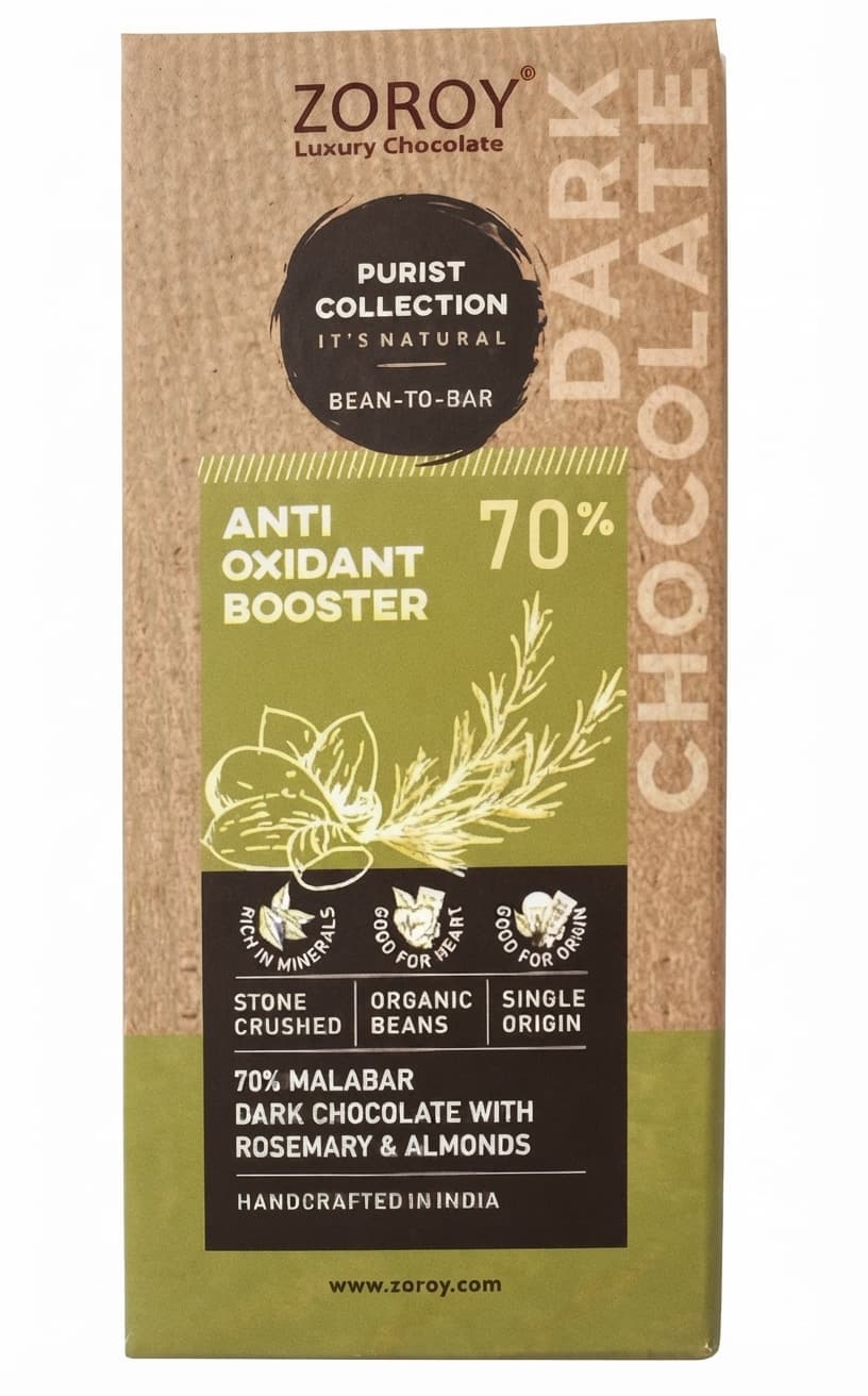 70% Anti Oxidant Booster 70% dark bar packaging by Zoroy