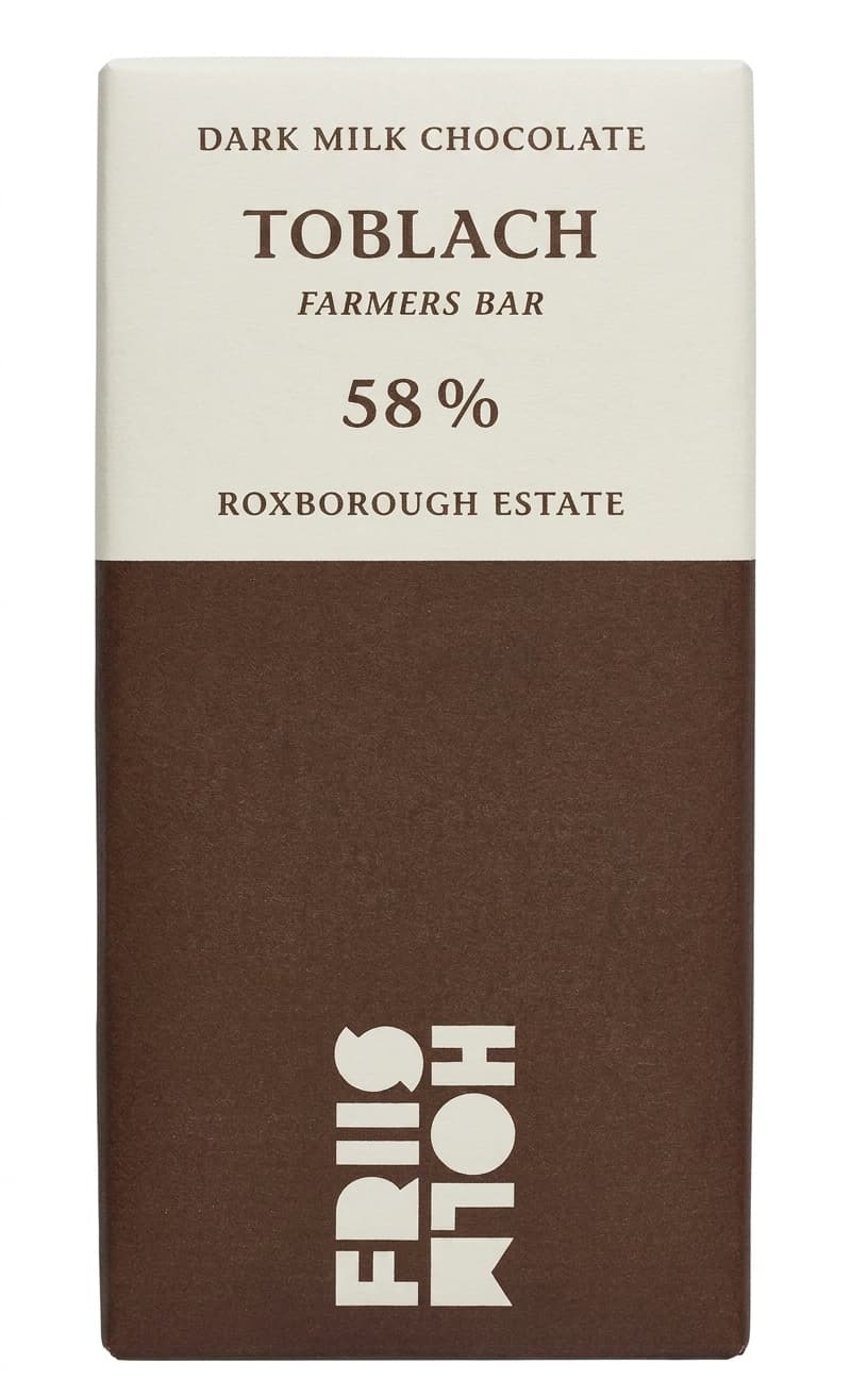 Tobago 58% 58% milk bar packaging by Friis Holm