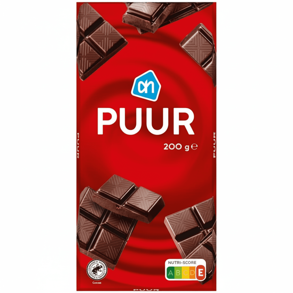 Puur 50% dark bar packaging by undefined
