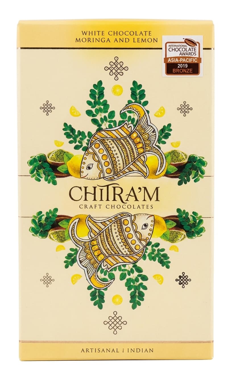 Moringa Lemon White null% white bar packaging by Chitra'm