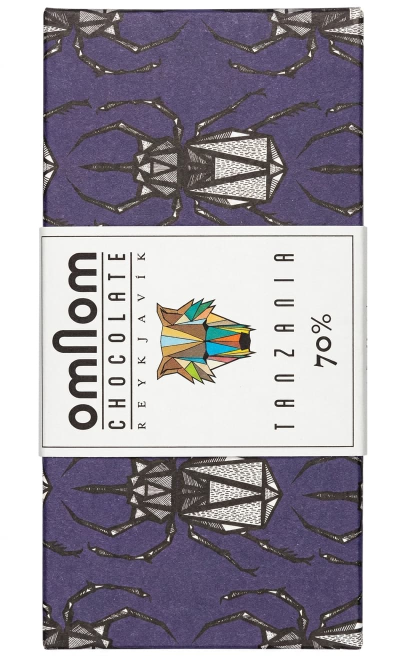 Tanzania 70% 70% dark bar packaging by Omnom