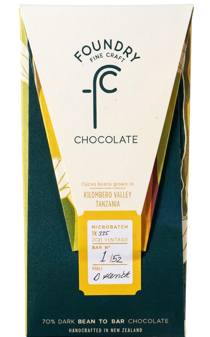 Kilombero Valley Tanzania 70% dark bar packaging by Foundry