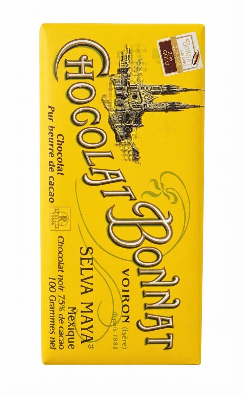 Selva Maya 75% 75% dark bar packaging by Bonnat