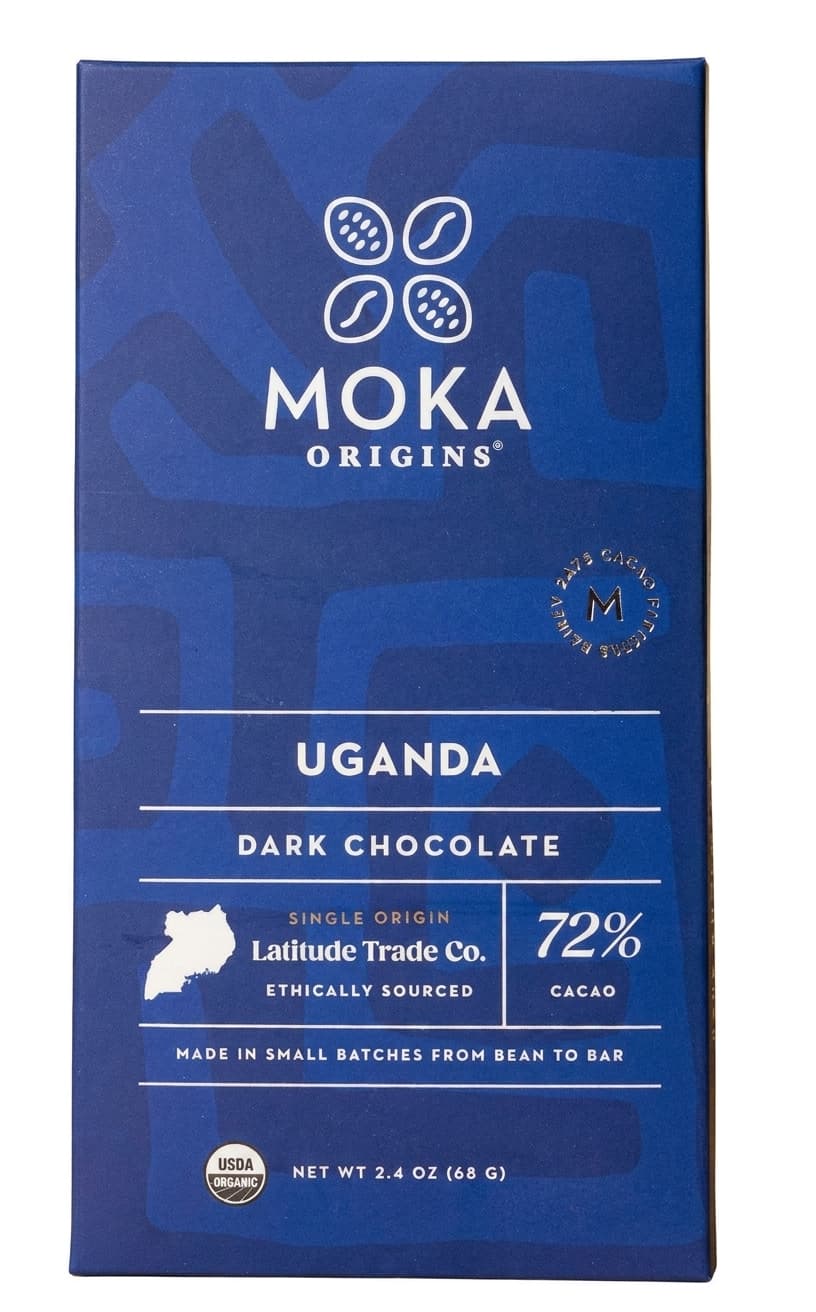 Uganda 72% 72% dark bar packaging by Moka Origins