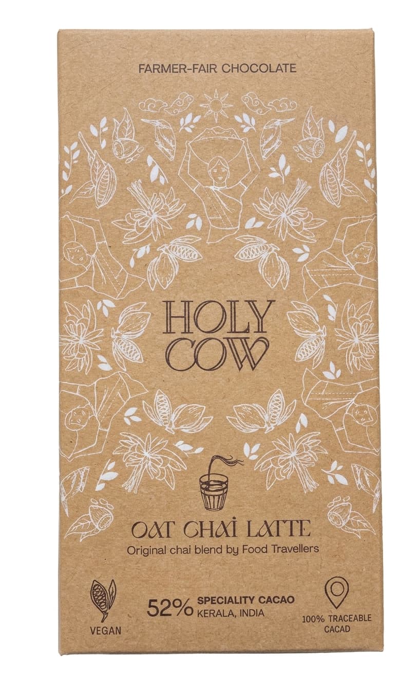 Oat Chai Latte 52% milk bar packaging by Holy Cow