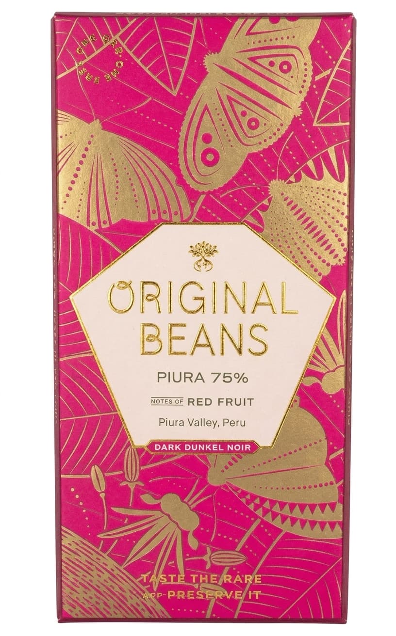 Piura 75% 75% dark bar packaging by Original Beans