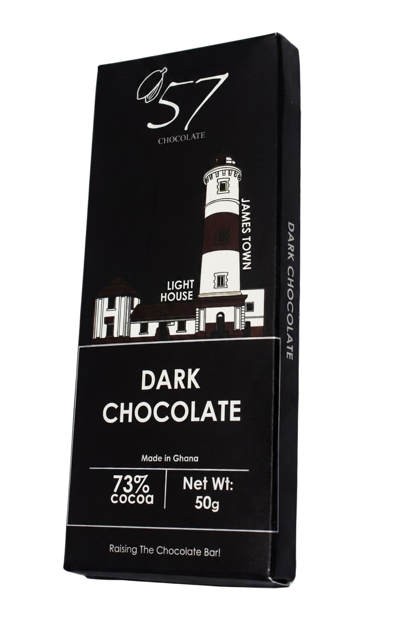 James Town Light House 73% 73% dark bar packaging by 57 Chocolate