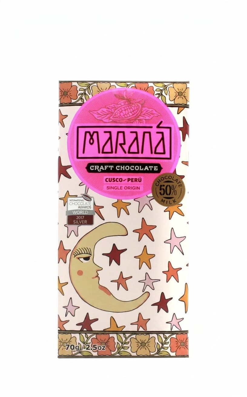 Cusco Milk 50% 50% milk bar packaging by Maraná