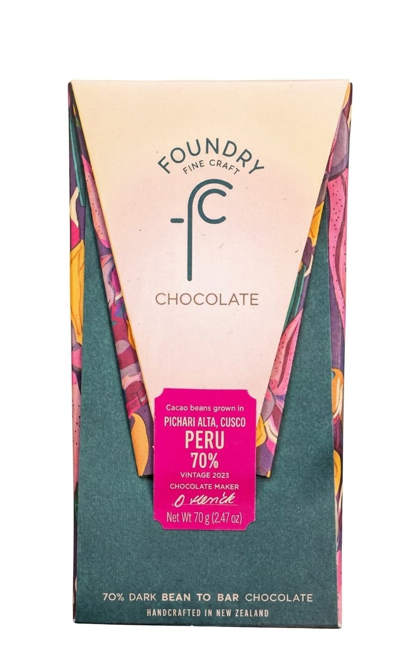 Pichari Alta, Cusco 70% 70% dark bar packaging by Foundry