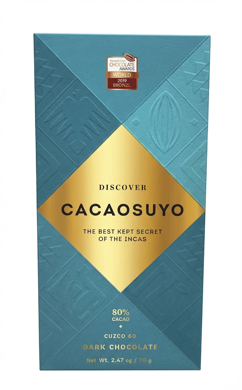 Cuzco 80 80% dark bar packaging by Cacaosuyo