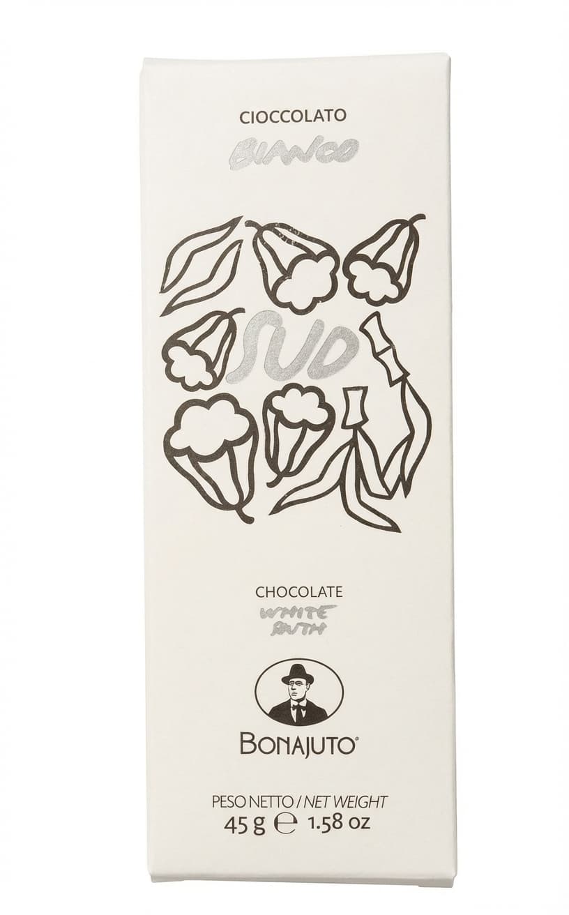 SUD White null% white bar packaging by Bonajuto