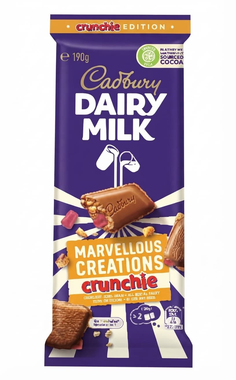 Marvellous Creations Crunchie null% milk bar packaging by Cadbury