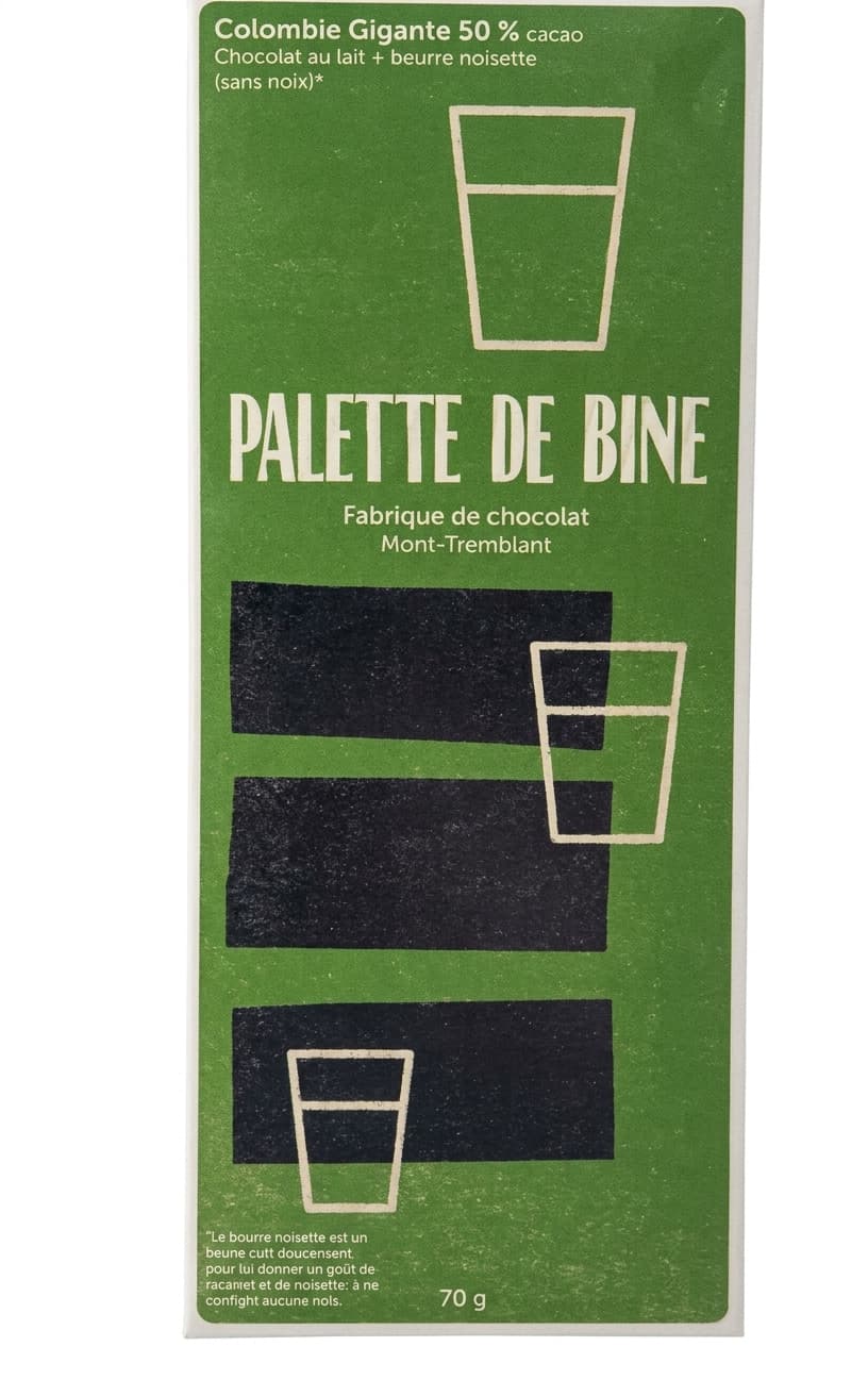 Colombie Gigante 50% 50% milk bar packaging by Palette de Bine