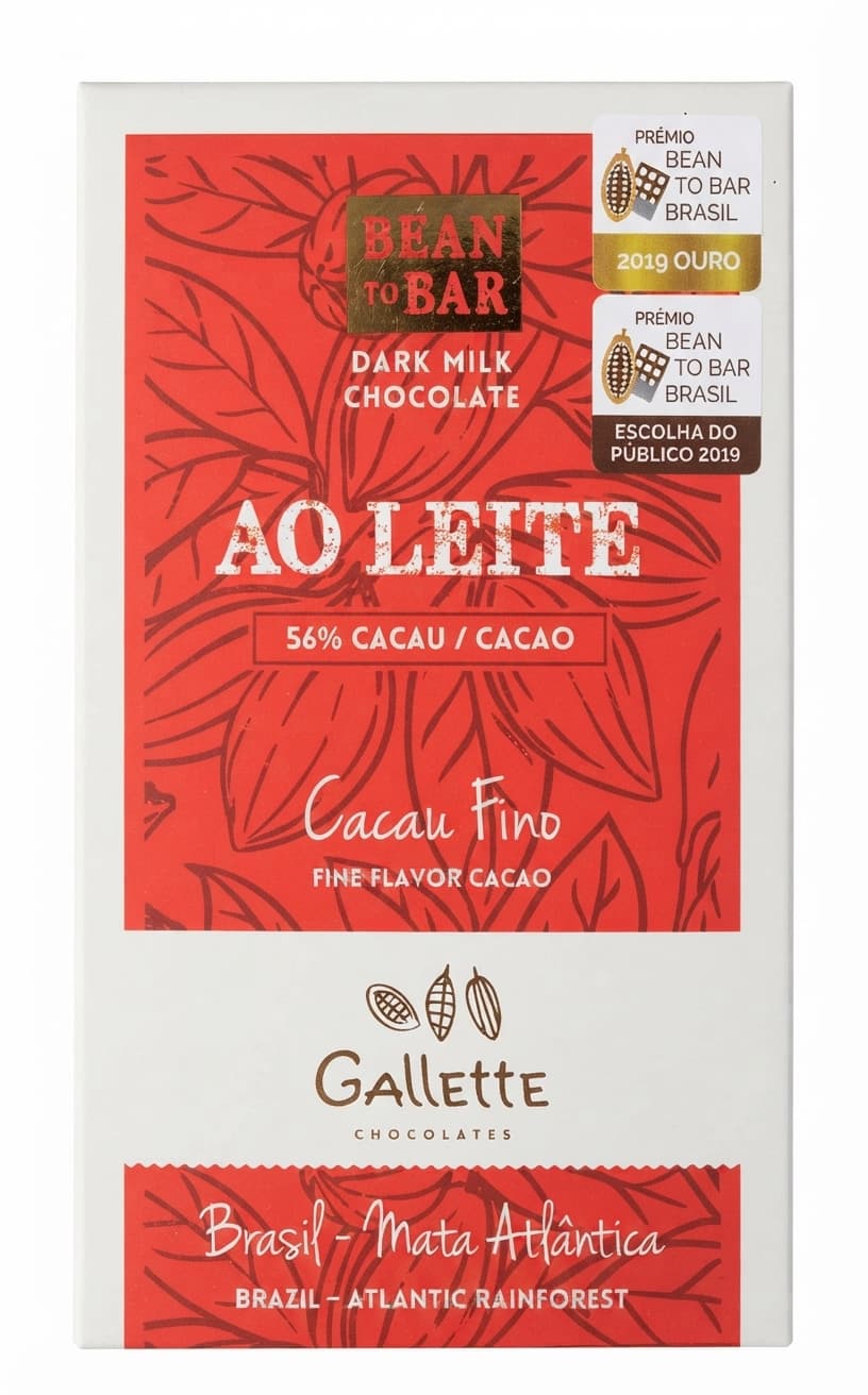 Dark Milk 56% 56% milk bar packaging by Gallette Chocolates