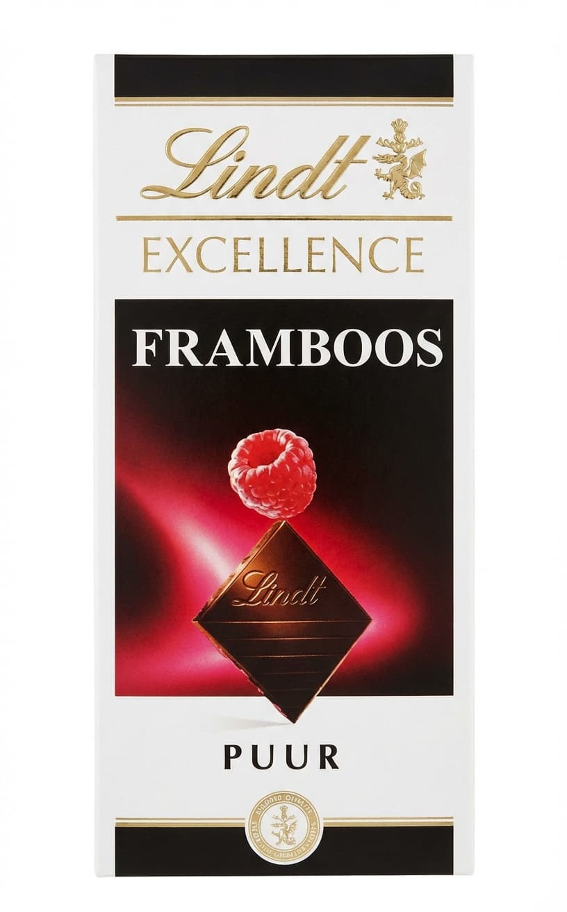 Excellence Raspberry 47% dark bar packaging by Lindt