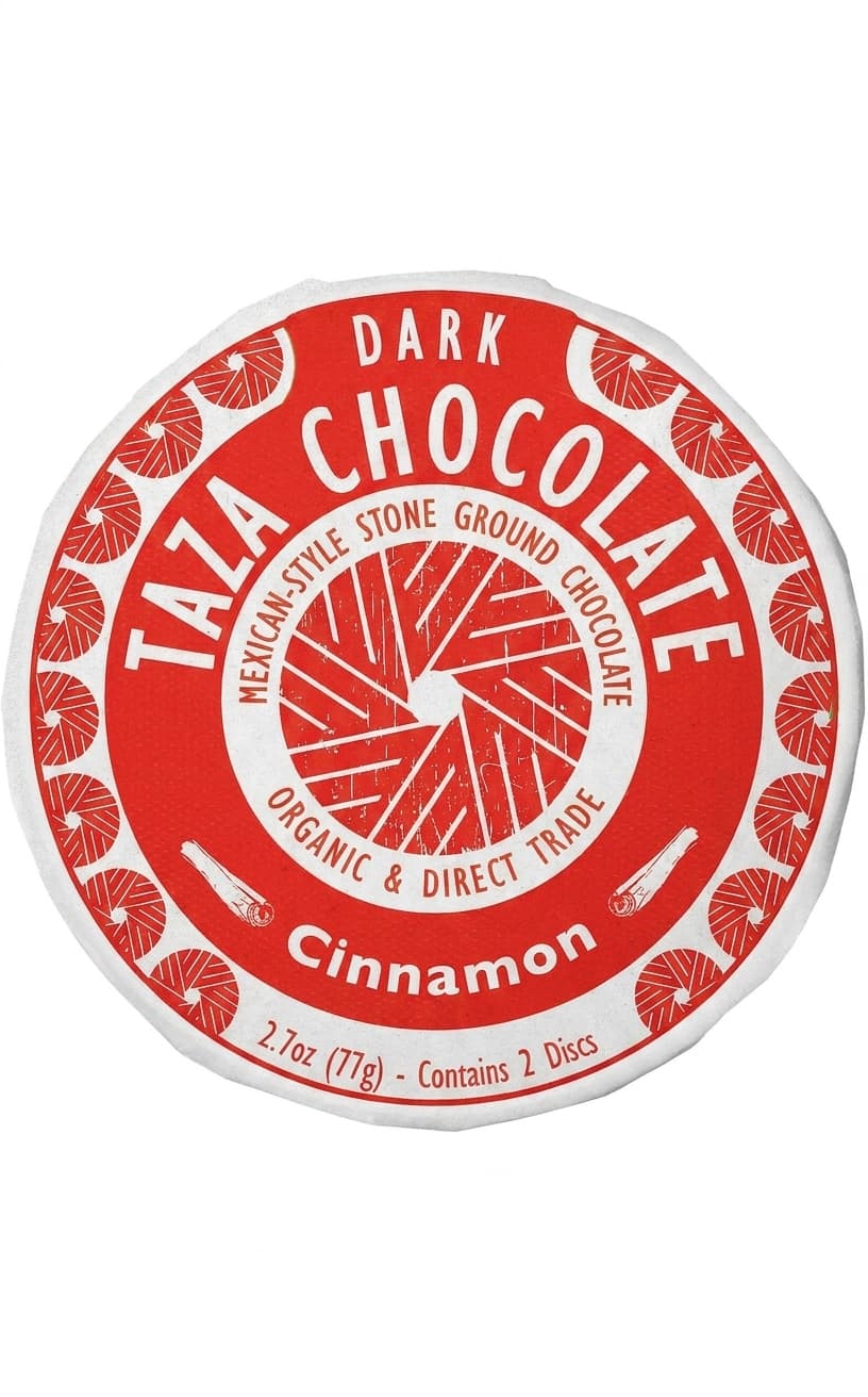 Cinnamon 50% 50% dark bar packaging by Taza