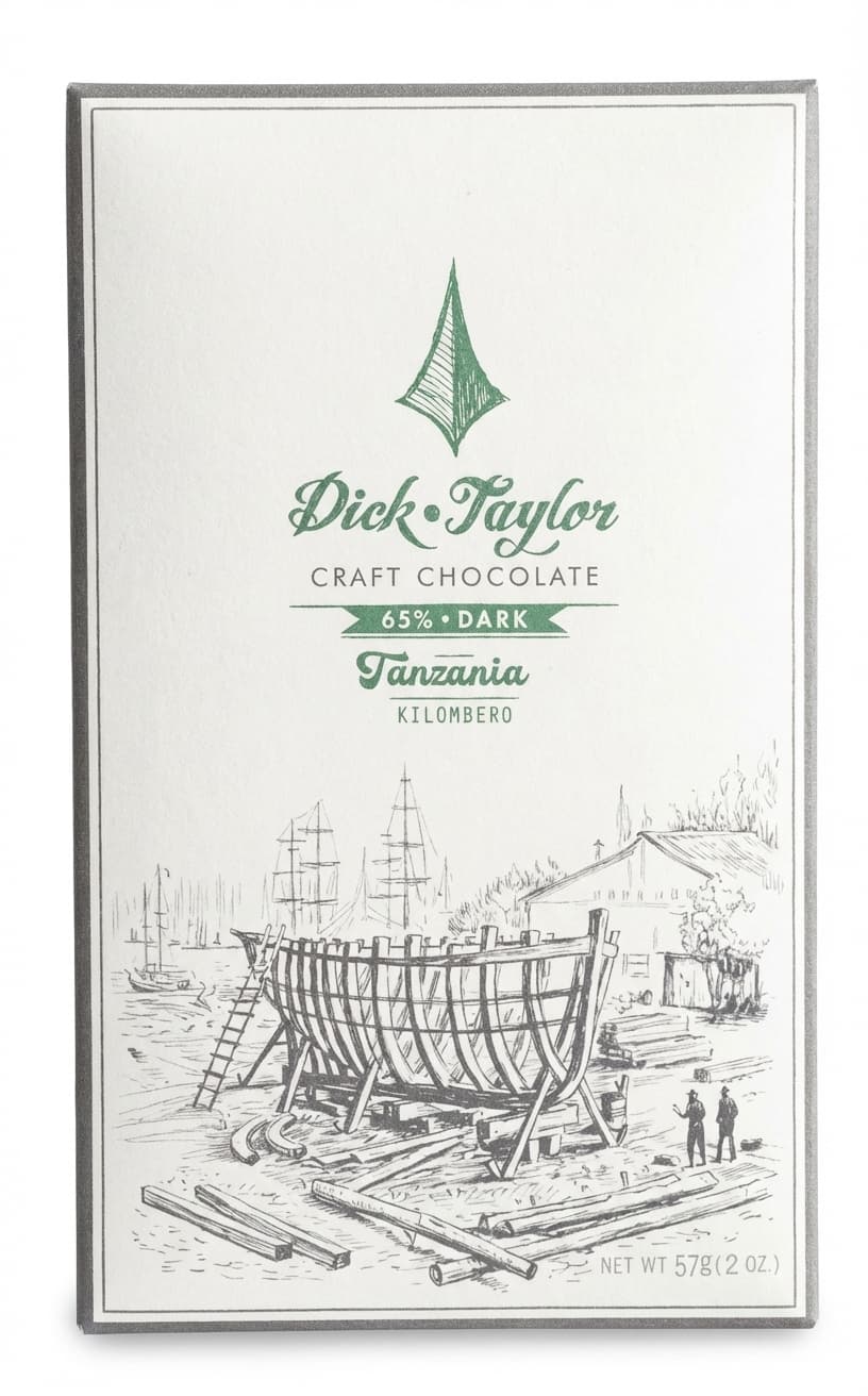 Tanzania Kilombero 65% Dark 65% dark bar packaging by Dick Taylor