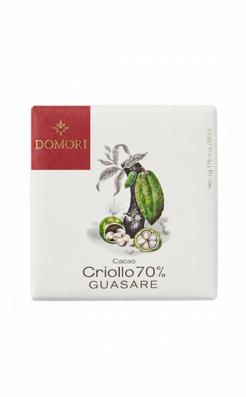 Guasare 70% 70% dark bar packaging by Domori