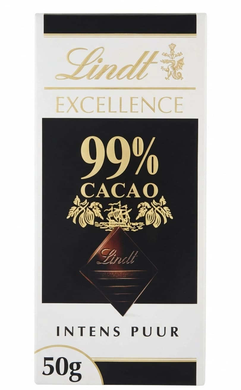Excellence 99% 99% dark bar packaging by Lindt
