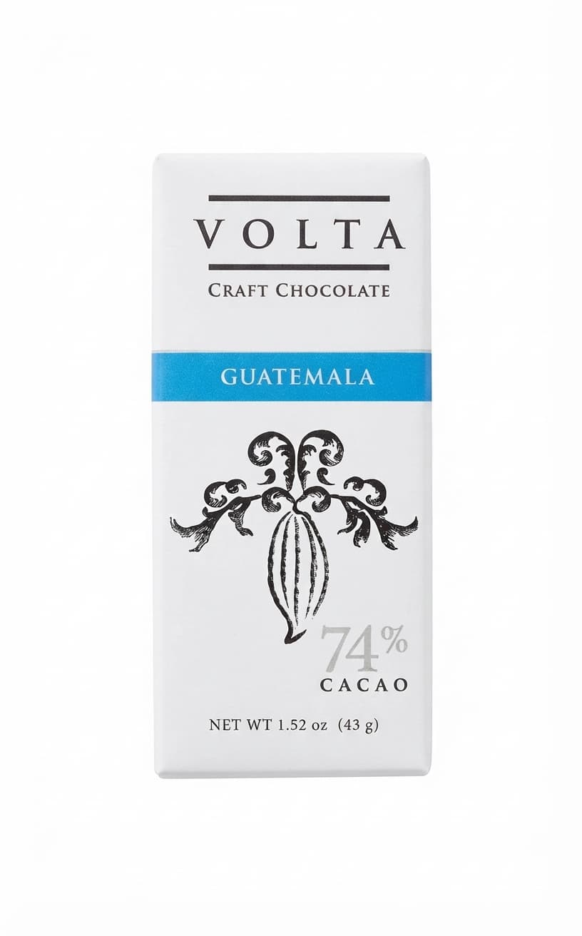 Guatemala 74% 74% dark bar packaging by Forté Chocolate