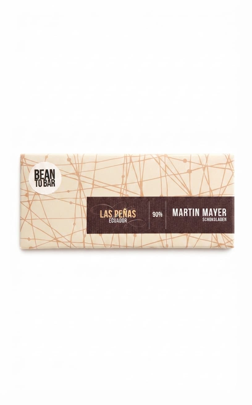 Las Peñas 90% 90% dark bar packaging by Martin Mayer Schokoladen