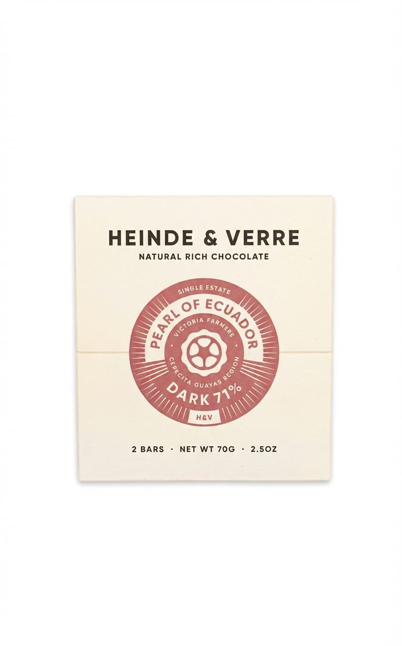 Pearl of Ecuador 71% dark bar packaging by undefined