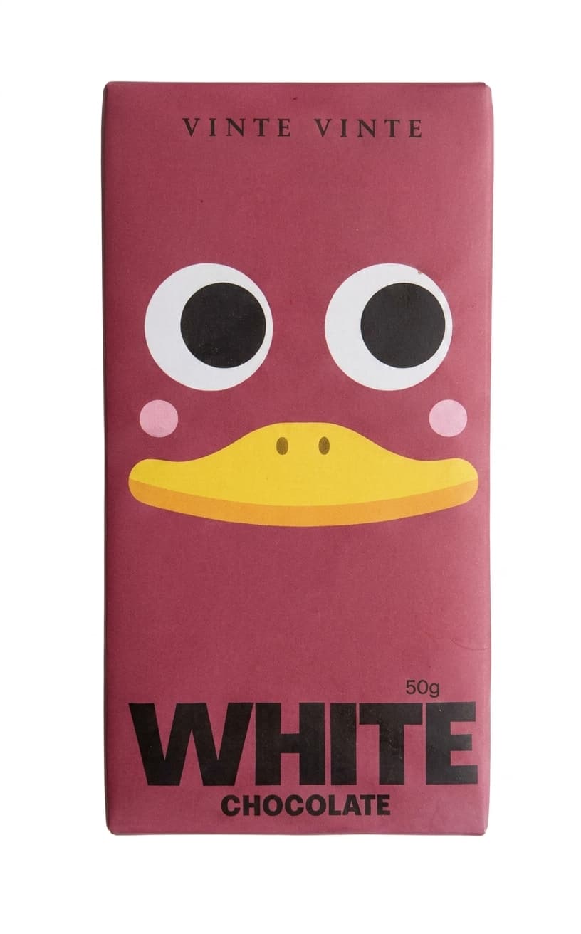 White Duck Faces Classic null% white bar packaging by Vinte Vinte
