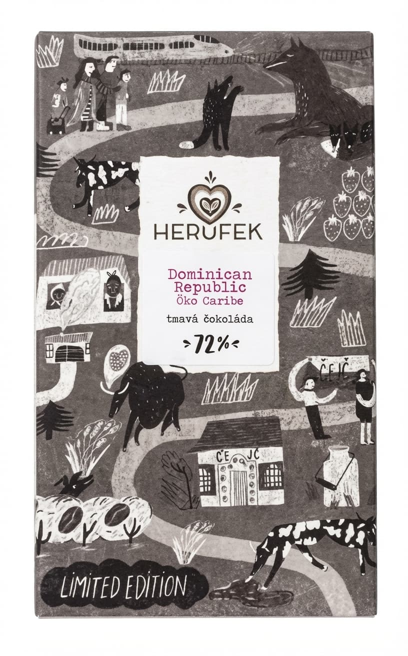 Dominican Republic 72% 72% dark bar packaging by Herufek