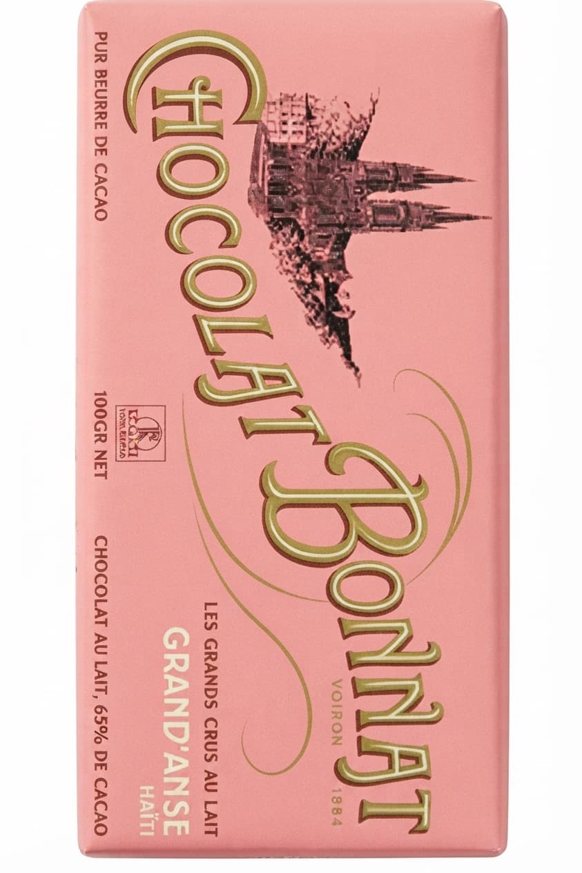 Grand'Anse 65% 65% milk bar packaging by Bonnat