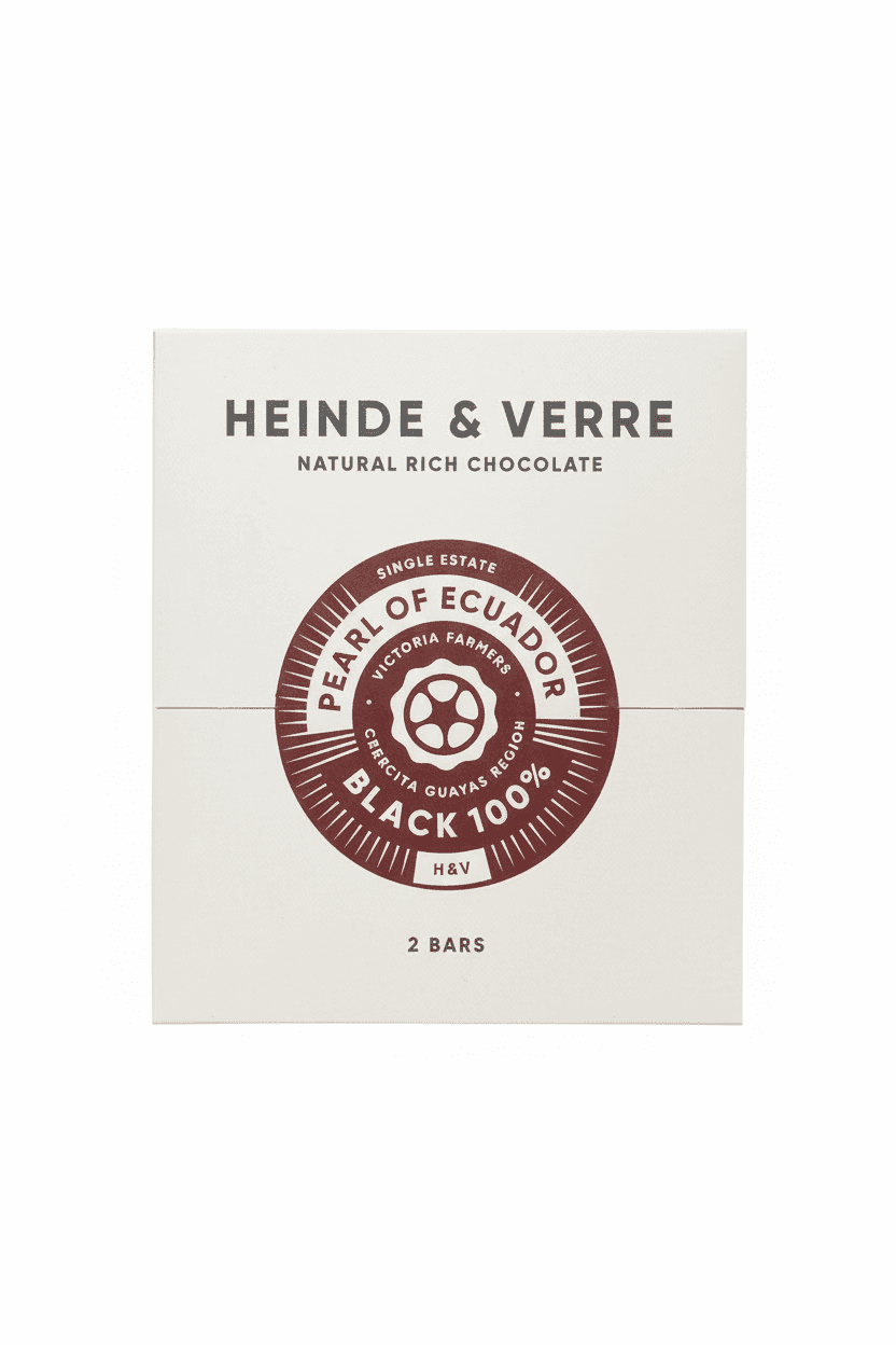 Pearl of Ecuador Black 100% 100% dark bar packaging by undefined