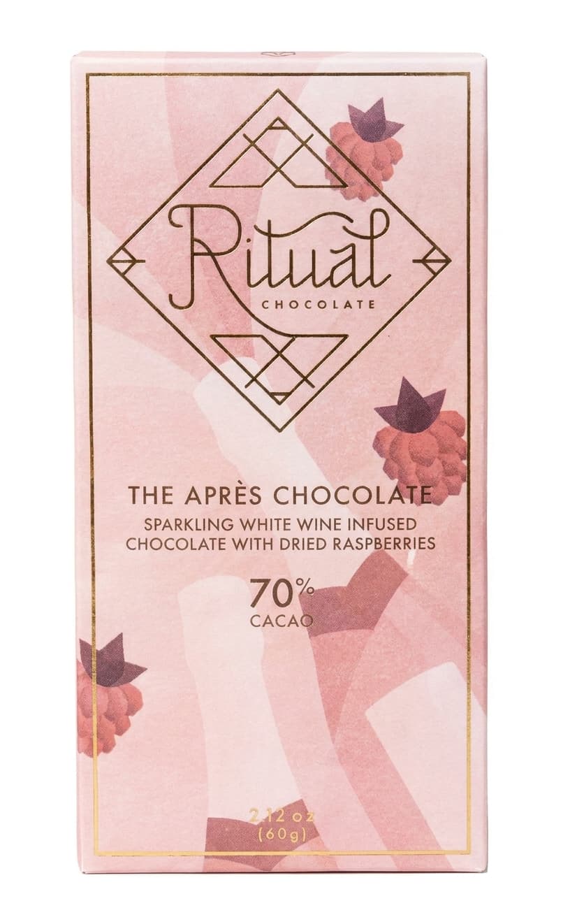 The Après 70% dark bar packaging by Ritual