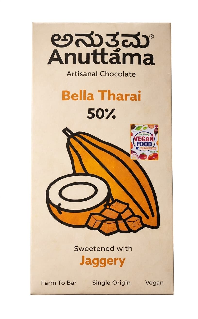 Bella Tharai 50% 50% milk bar packaging by Anuttama