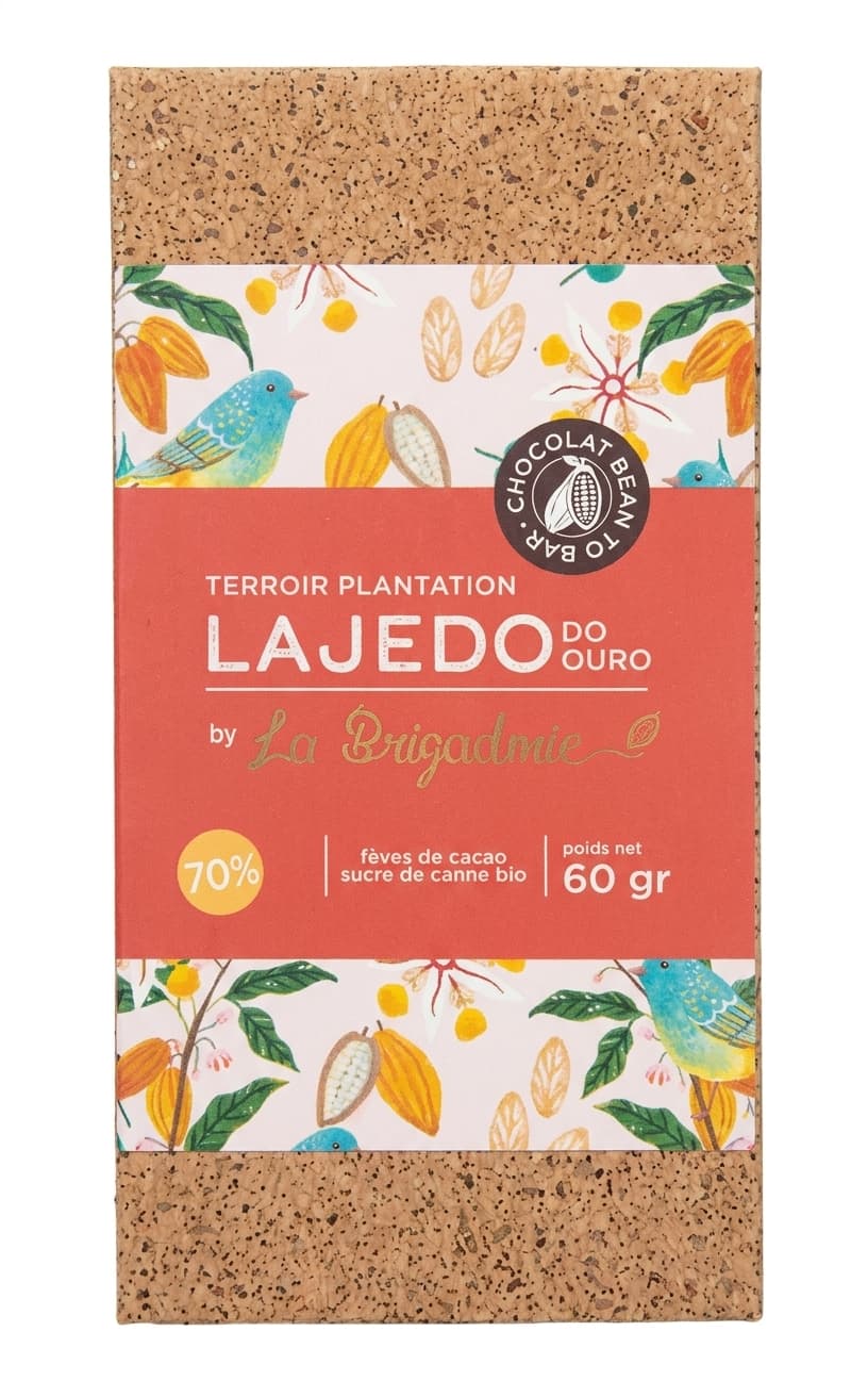 Lajedo do Ouro 70% 70% dark bar packaging by La Brigaderie