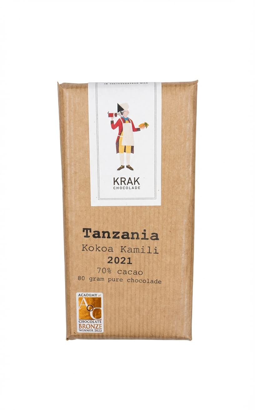 Tanzania Kokoa Kamili 2021 70% dark bar packaging by undefined