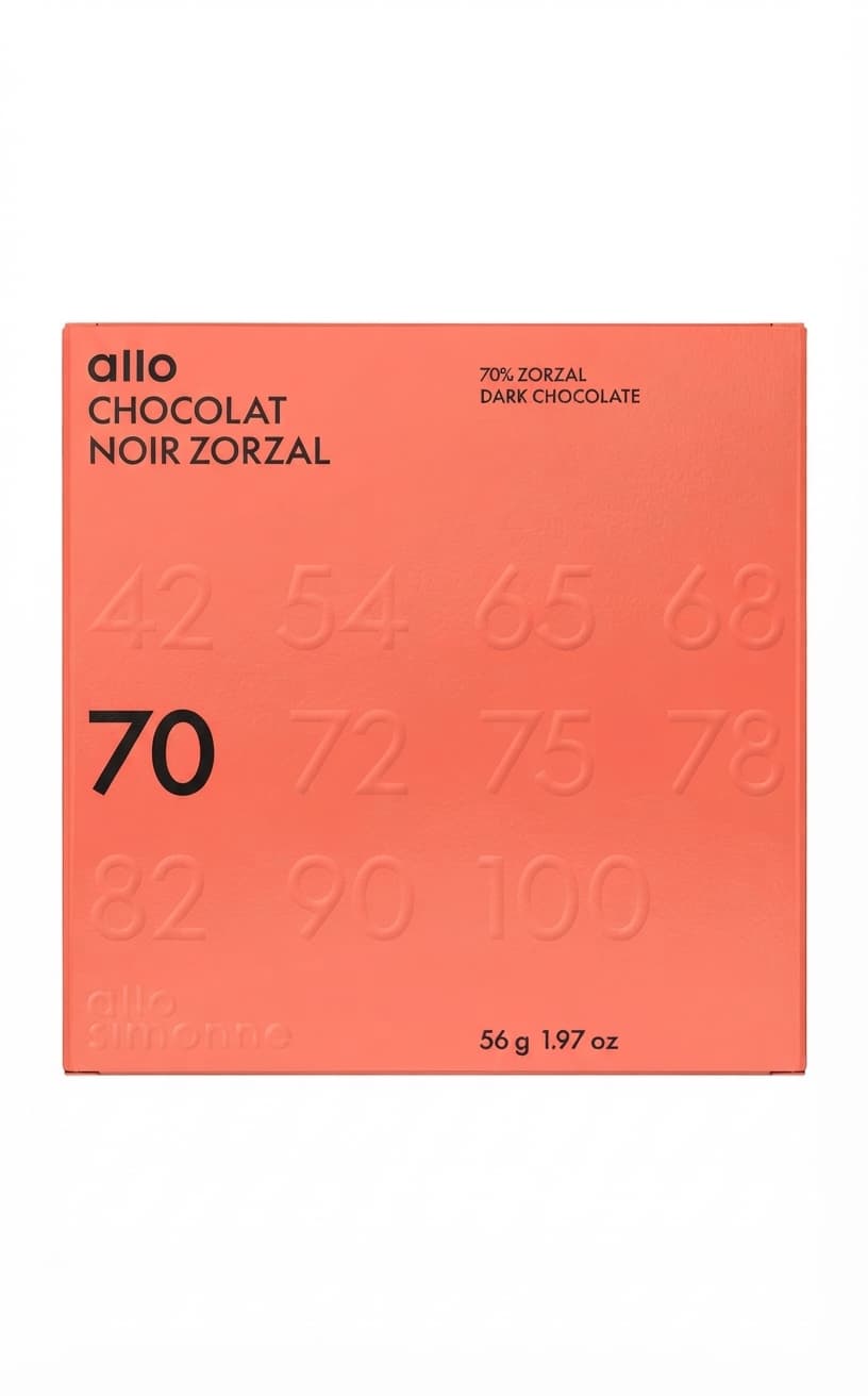 Zorzal Dominican Republic 70% 70% dark bar packaging by Allo Simonne