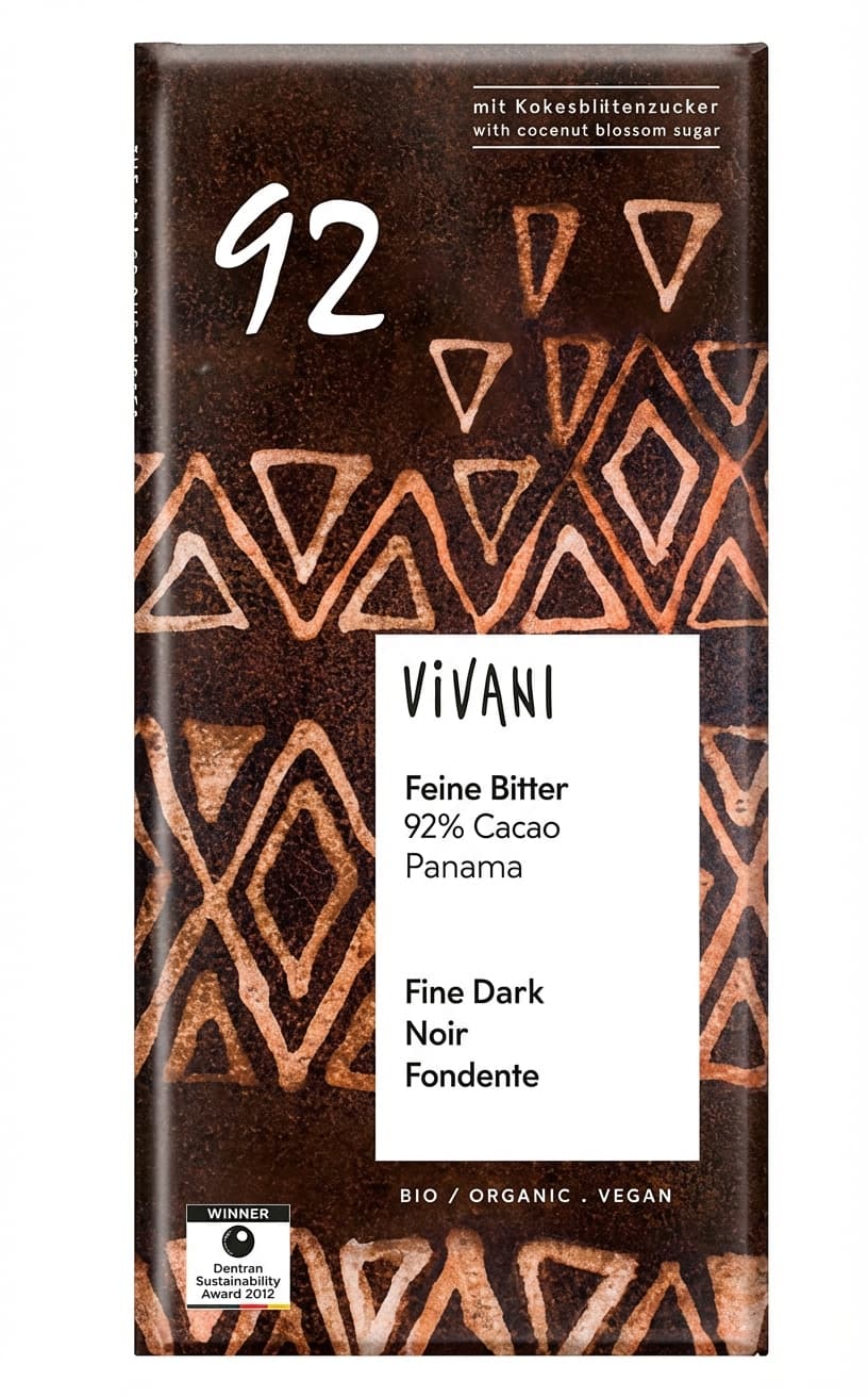 Fine Dark 92% Cacao 92% dark bar packaging by undefined