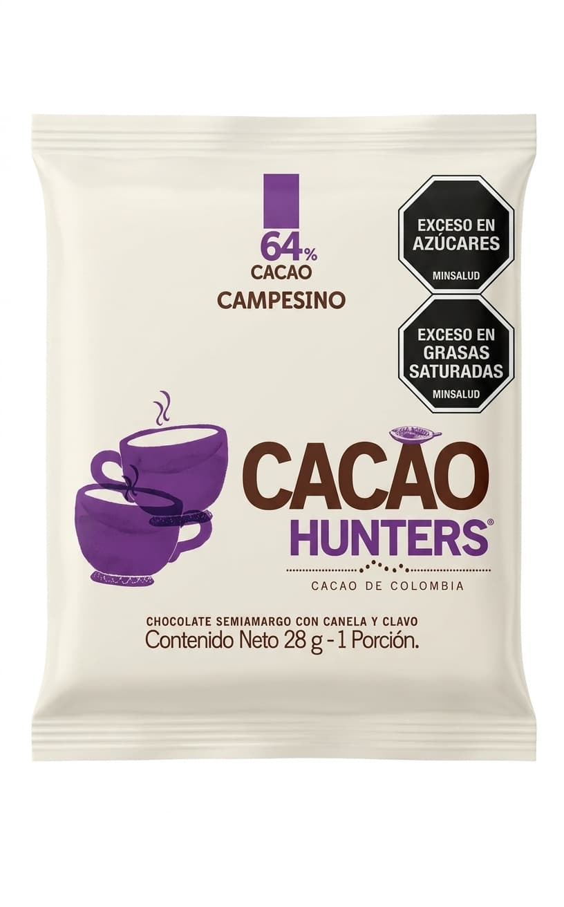 Campesino 64% 64% dark bar packaging by Cacao Hunters