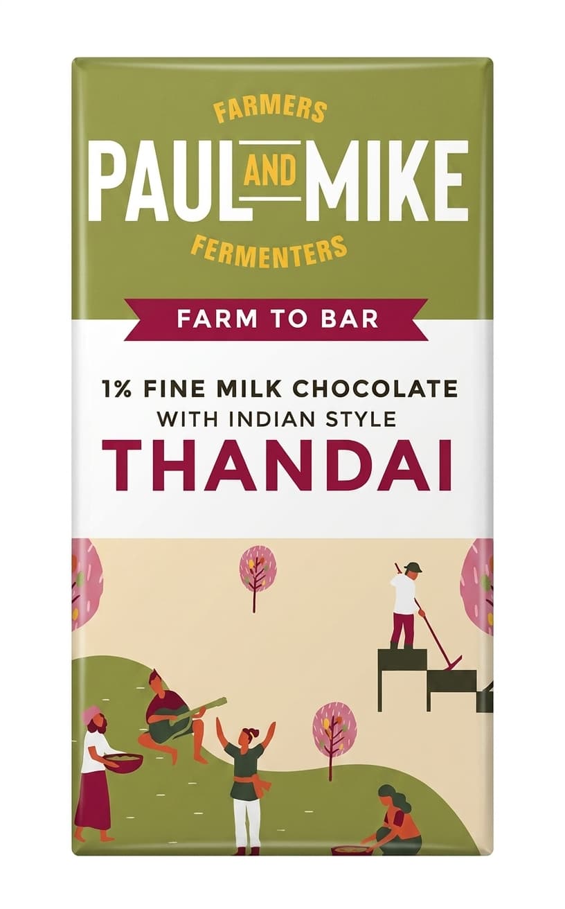 Thandai 51% 51% milk bar packaging by Paul and Mike