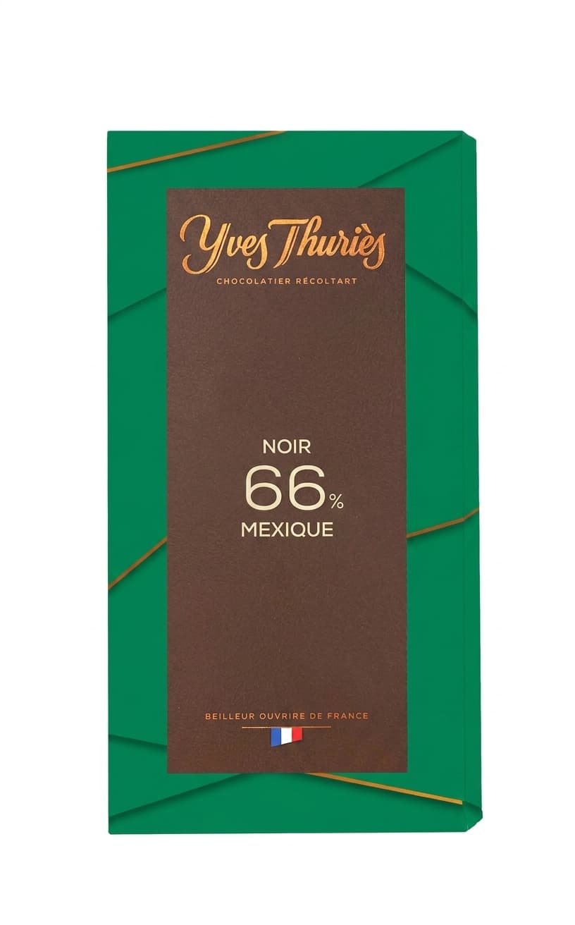 Mexico 66% 66% dark bar packaging by Yves Thuriès
