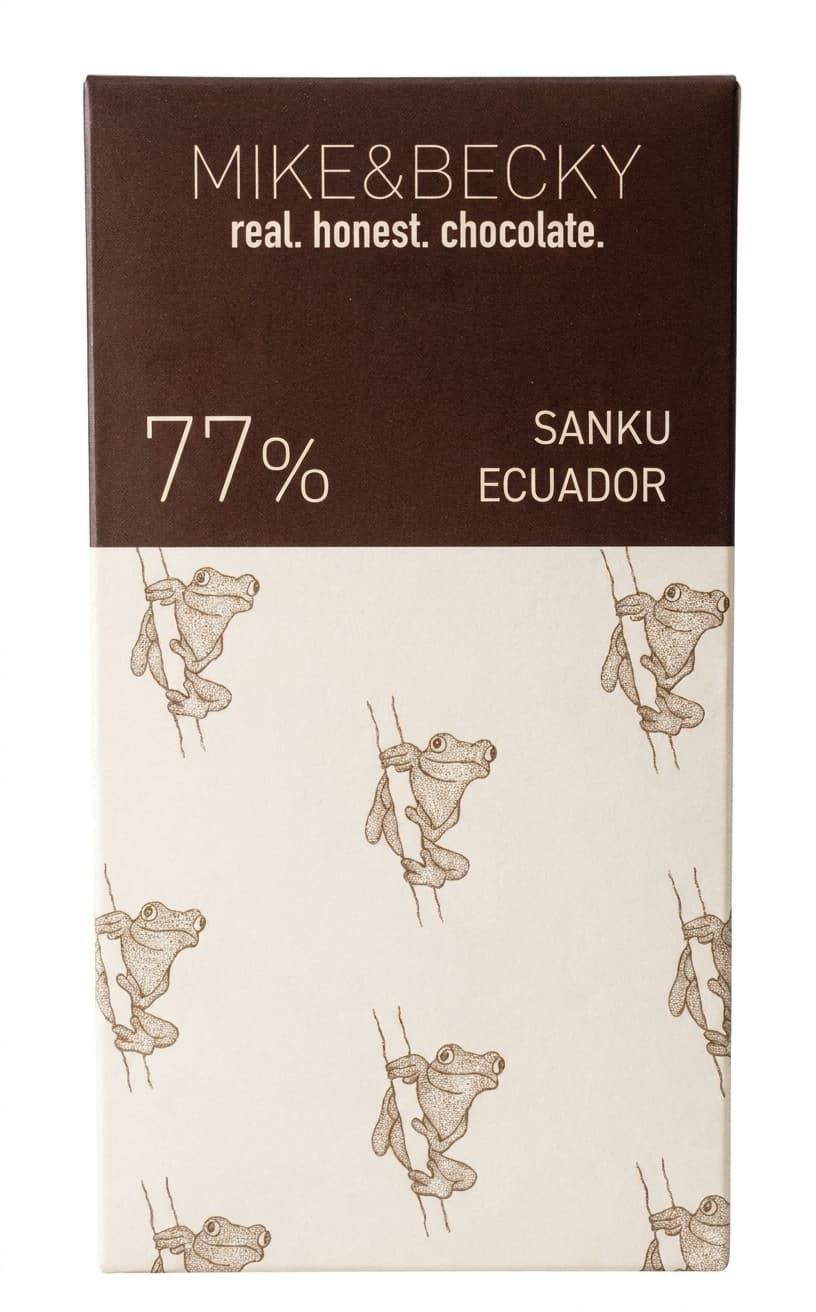 Sanku 77% 77% dark bar packaging by MIKE&BECKY