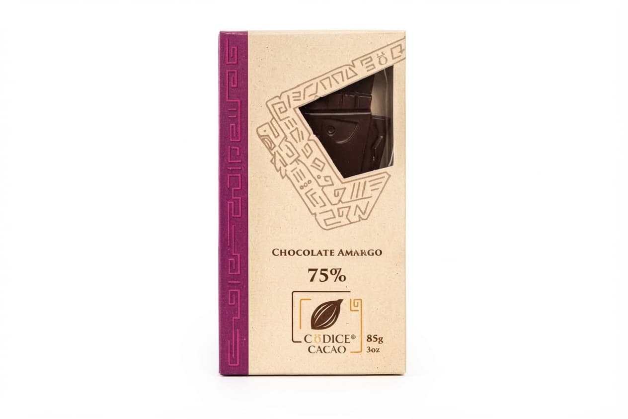 Hacienda RC 75% 75% dark bar packaging by Códice Cacao