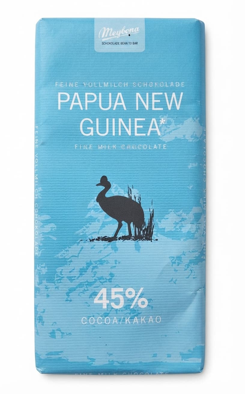 Papua New Guinea 45% 45% milk bar packaging by Meybona